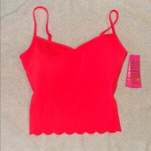 NWT Lululemon Athletica Orange Pink spicy coral Crop Camisole size medium